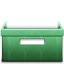 Wooden Stack Green Icon 64x64 png